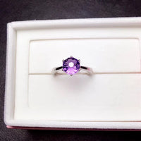 Lady Purple Zircon Six Prong Ring - Fun Gifts & More