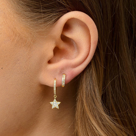 Sterling silver star earrings - Fun Gifts & More