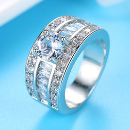 Zircon Claw Adjustable Size Ring - Fun Gifts & More