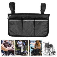 Outdoor Wheelchair Side Pouch Storage Bag Armrest Pocket Organizer Holder Pack - Fun Gifts & More