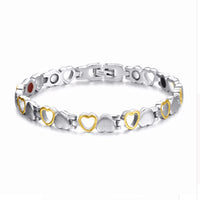 Titanium steel magnet bracelet hearts - Fun Gifts & More