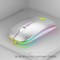 Wireless Silent Click Rechargeable Laptop Gaming Mouse