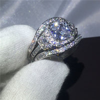 Fashion Explosion Set Ring Full of Diamonds Set Zircon Ring - Fun Gifts & More