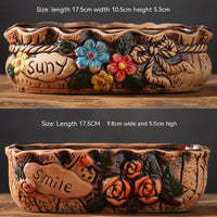 Large Succulent Flower Pot Ceramic - Fun Gifts & More