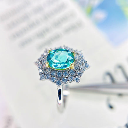 Natural Apatite Ring S925 Silver - Fun Gifts & More