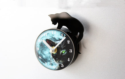 Mystic Cat Fridge Magnetic Clock - Fun Gifts & More