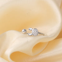 Women's Sterling Silver Rabbit  Ring Tail Ring - Fun Gifts & More