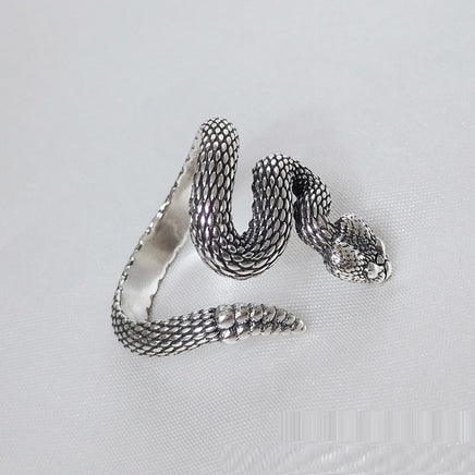 Sterling Silver S925 Snake Ring Thai Silver Vintage - Fun Gifts & More