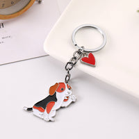 American Cute Fashion Pet Waving Dog Keychain Pendant - Fun Gifts & More