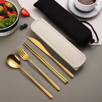 Stainless Steel Portable Gift Cutlery Set - Fun Gifts & More