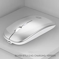 Wireless Silent Click Rechargeable Laptop Gaming Mouse