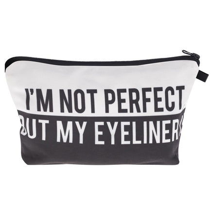 Letter Print Women's Cosmetic Clutch Multifunctional Storage Bag - Fun Gifts & More