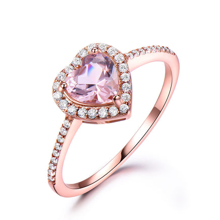 925 Sterling Silver  Morganite Ring - Fun Gifts & More