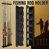 Fishing Rod Rack Vertical Holder Horizontal Wall Mount Boat Pole Stand Storage - Fun Gifts & More