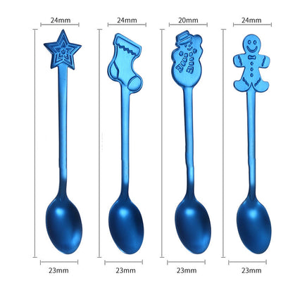 Cartoon spoon Christmas spoon gift cutlery set - Fun Gifts & More