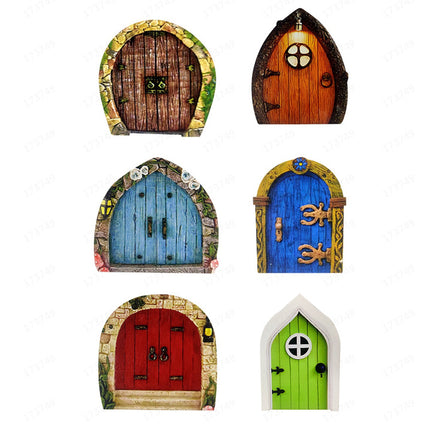 Garden Tree Decoration Wooden Miniature  Fairy Door - Fun Gifts & More