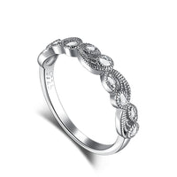 Sterling Silver Ring With Diamonds Simple Ladies Ring - Fun Gifts & More