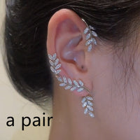 Willow Earrings Wear Detachable Micro-inlaid Zircon Tree Earrings Before And After - Fun Gifts & More