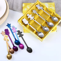 Cartoon spoon Christmas spoon gift cutlery set - Fun Gifts & More