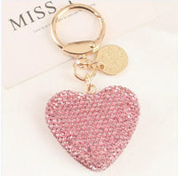 Creative Fashion Rhinestone Heart Keychain Pendant - Fun Gifts & More