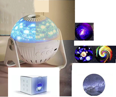 Galaxy Projector Starry Sky Projection Bedroom Bedside Decoration Night Light - Fun Gifts & More