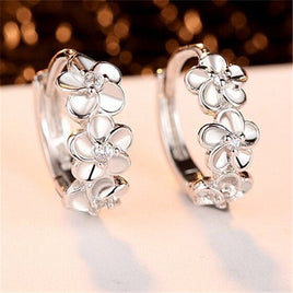 Sterling silver flower earrings - Fun Gifts & More