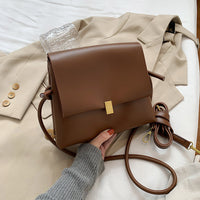 Niche design bag for women new fashion Winter retro soft leather fashion internet popular all-match shoulder bag messenger bag - Fun Gifts & More