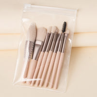 Travel Portable 8 Mini Makeup Brush Beauty Set - Fun Gifts & More