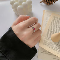 925 Sterling Silver Angel's Wing Index Finger Ring Female - Fun Gifts & More