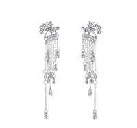 Shining Star Tassel Earrings Back Hanging Exquisite Earrings - Fun Gifts & More