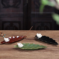 Handmade Lotus Ceramic Incense Plate - Fun Gifts & More