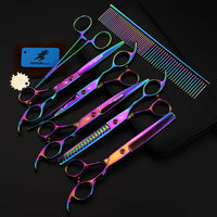 Electroplating Color 5 Pack Pet Grooming Scissors - Fun Gifts & More