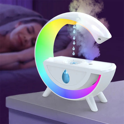 RGB Night Light Water Droplet Sprayer Anti-Gravity Air Humidifier 350ml Creative Home Office Mist Maker Diffuser Christmas Gift - Fun Gifts & More