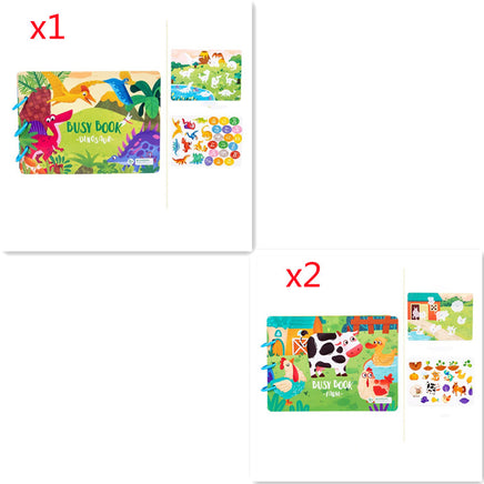 Children's Busy Book Educational Toys Repeated Paste - Fun Gifts & More