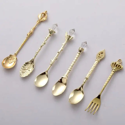 Vintage Dessert Royal Style  Cutlery Set - Fun Gifts & More