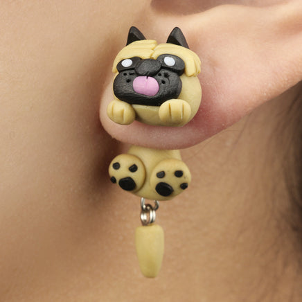 Animal Soft Clay Earrings Cartoon Soft Clay Earrings - Fun Gifts & More