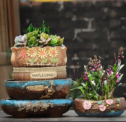 Large Succulent Flower Pot Ceramic - Fun Gifts & More