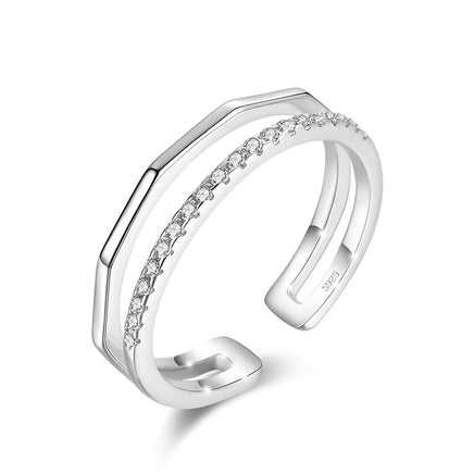 Feminine Fashion Sterling Silver Ring Index Finger Ring - Fun Gifts & More