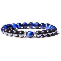 Natural Tiger Eye Stone Stretch Men's Bracelet - Fun Gifts & More