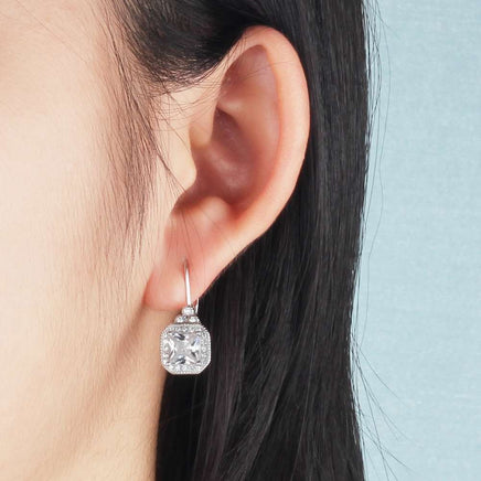 s925 sterling silver rhinestone earrings - Fun Gifts & More