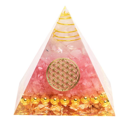 Pyramid Decoration Natural Crystal Gravel Energy Tower - Fun Gifts & More