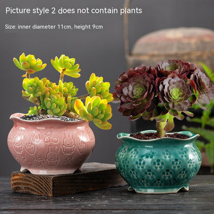 Large Succulent Flower Pot Ceramic - Fun Gifts & More