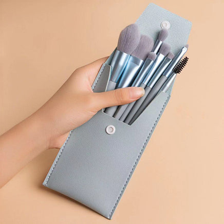 Travel Portable 8 Mini Makeup Brush Beauty Set - Fun Gifts & More