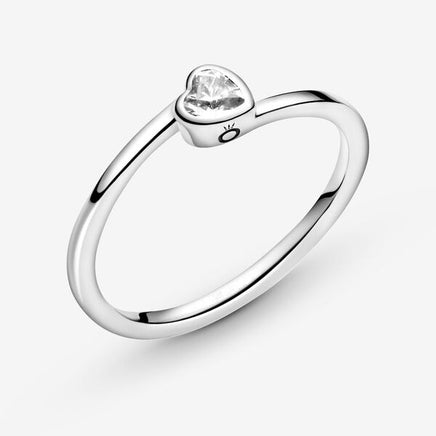 S925 Silver Ring Heart-shaped Ring Female - Fun Gifts & More