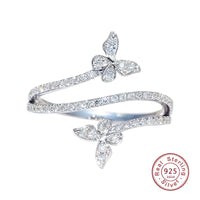 Silver Double Butterfly Rings - Fun Gifts & More