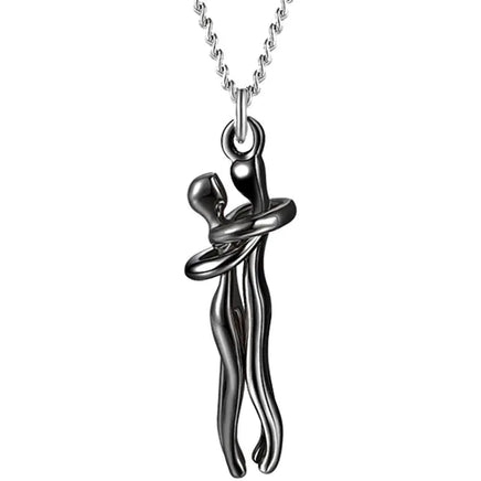 Couple Hugging Pendant Necklace - Fun Gifts & More