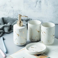 Nordic Matte Bathroom Accessories Set - Fun Gifts & More