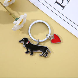 Stainless Steel Dachshund Keychain Ornaments - Fun Gifts & More