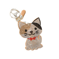 Classic Cartoon Cat Hot Rhinestone Keychain Fashion - Fun Gifts & More