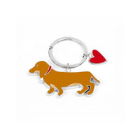 Stainless Steel Dachshund Keychain Ornaments - Fun Gifts & More